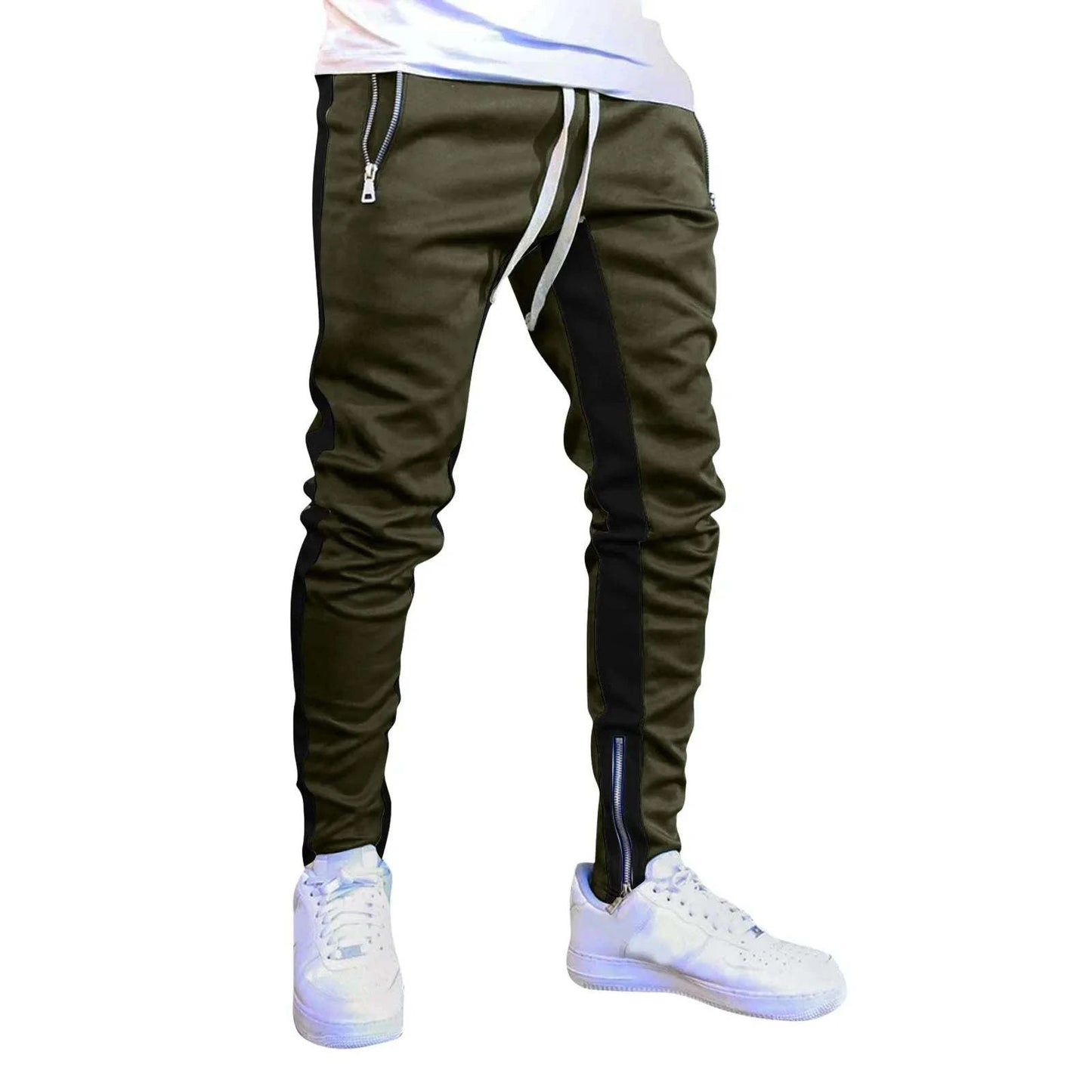 Shop All I Want Army Green / M / CN SHOP ALL I WANT Men's Casual Streetwear Pants: Fashionable Comfort! 👖🌟