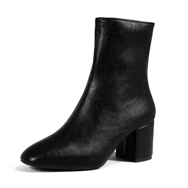 Shop All I Want black / 38 SHOP ALL I WANT White Ankle Boots