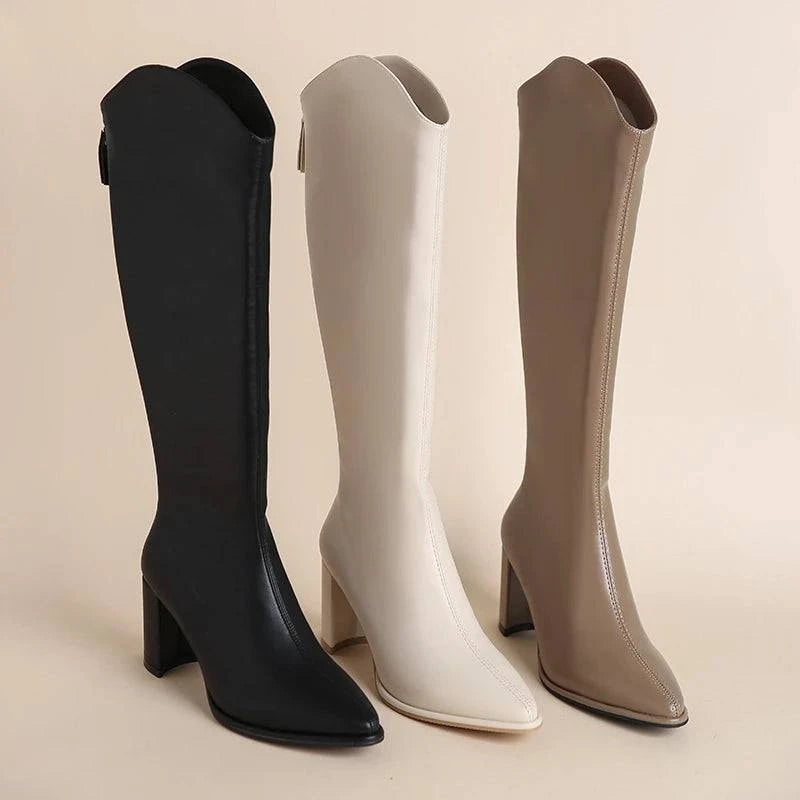 Plus Size High Heel Boots – Stylish, Comfortable, Wide-Calf Knee-High Boots for Women 👢✨