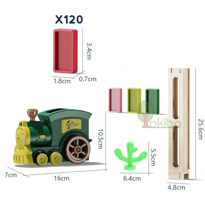 Shop All I Want Green 120pc No Box SHOP ALL I WANT Domino Train Car Set: Educational Fun! 🚂🌈