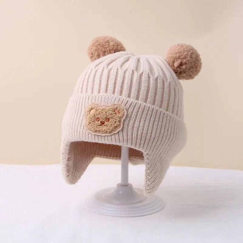 Shop All I Want Style1 A(46-52cm) SHOP ALL I WANT Cute Cartoon Bear Baby Beanie Cap 🐻👶