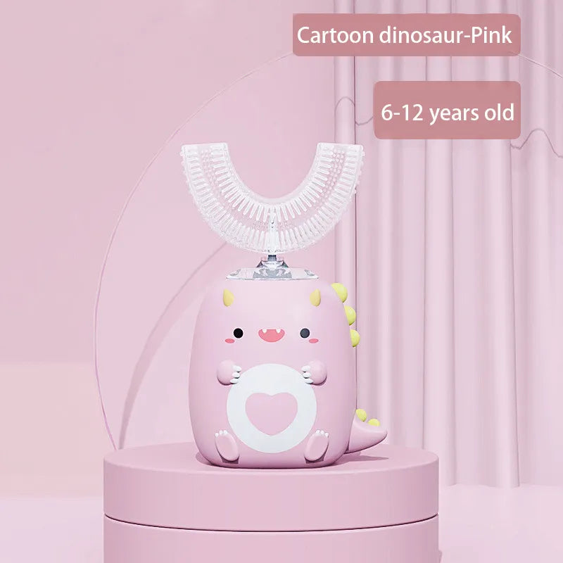 Shop All I Want 6-12Years Old-Pink-A SHOP ALL I WANT Kids U-shaped Sonic Toothbrush