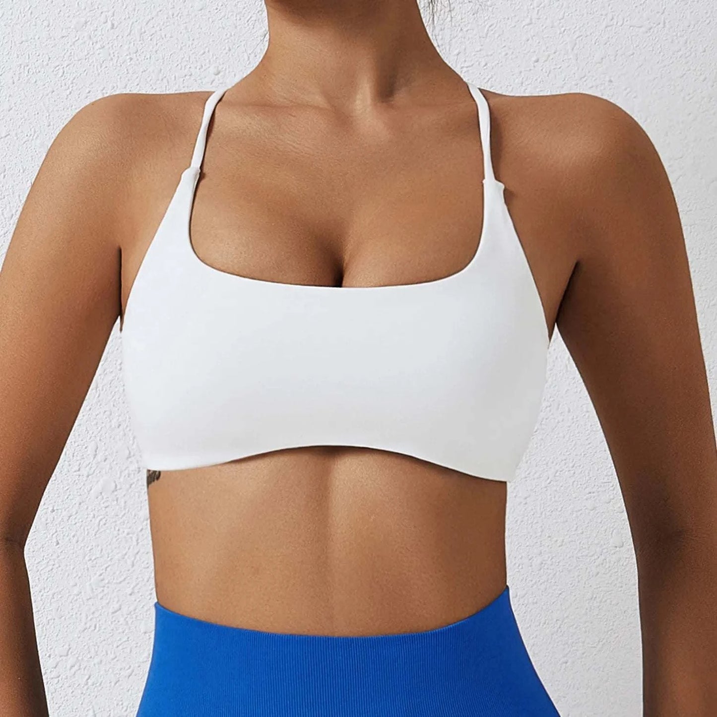 Shop All I Want White / S SHOP ALL I WANT Comfortable & Sexy Yoga Bra 🧘‍♀️💪 #FitnessStyle