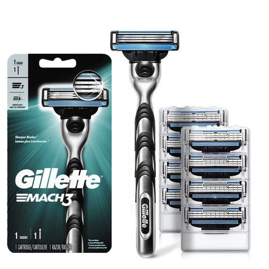 Gillette MACH 3 Men's Razor – 3-Layer Blades for Fast & Smooth Shaving 🪒✨