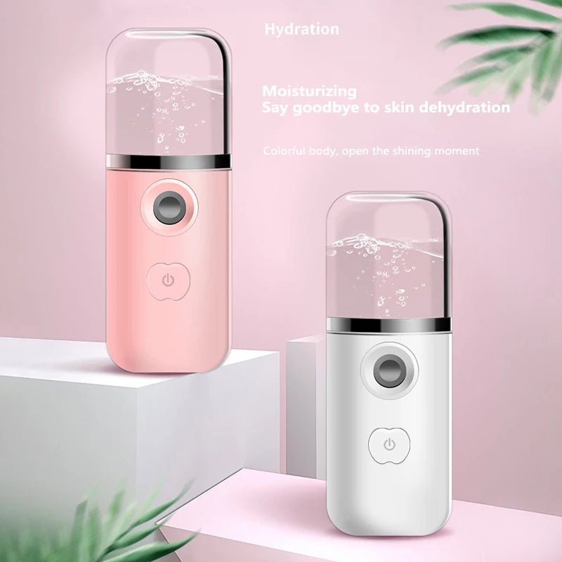 Nanomister Lashes Sprayer – Portable Nebulizer Machine for Hydrating Eyelashes & Mini Face Steamer 💧✨