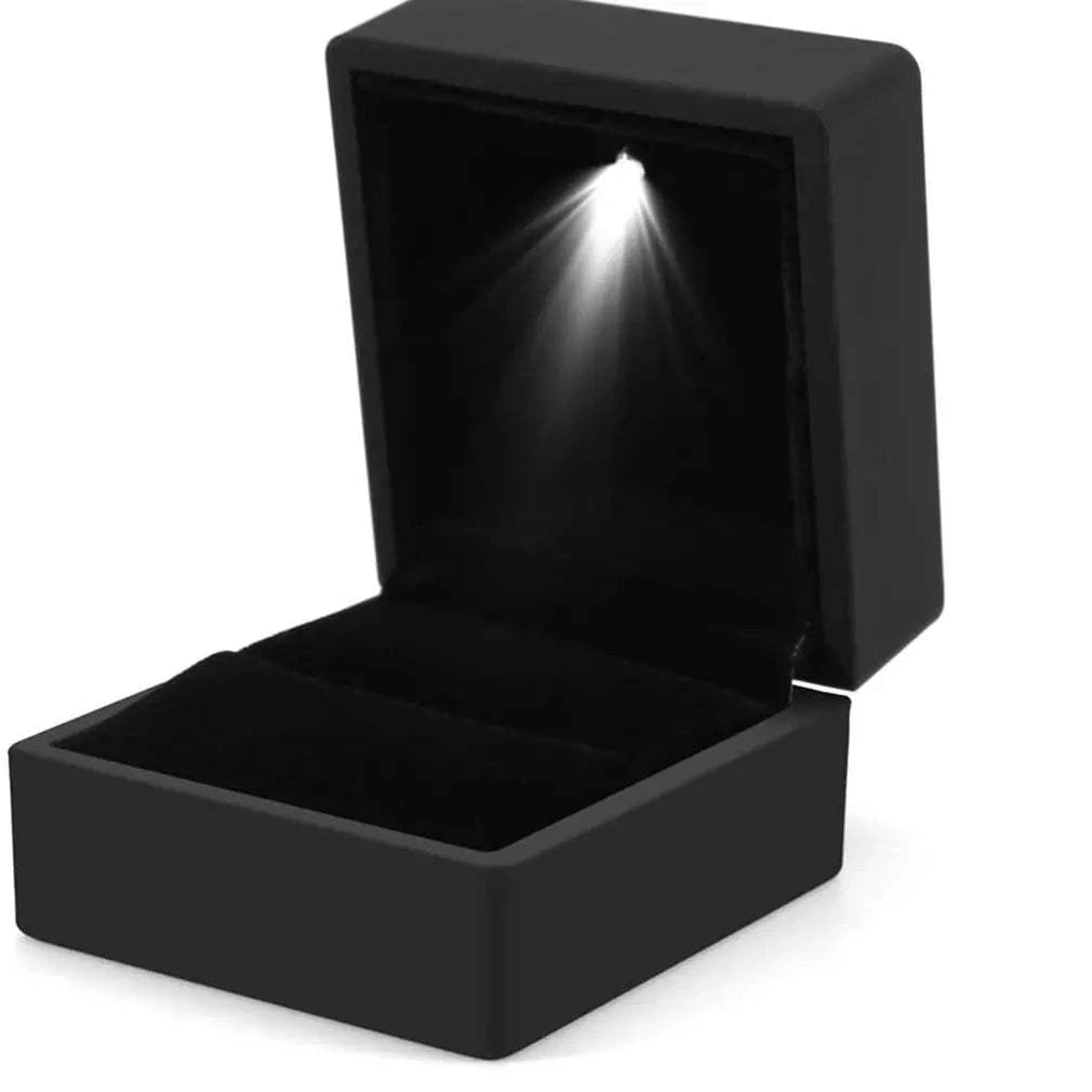 Shop All I Want Shop All I Want 💍 2024 LED Ring Box – Elegant Jewelry Organizer for Wedding & Diamond Rings 🎇