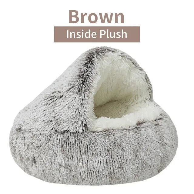 Soft Plush Round Cat or Dog Bed - Shop All I Want