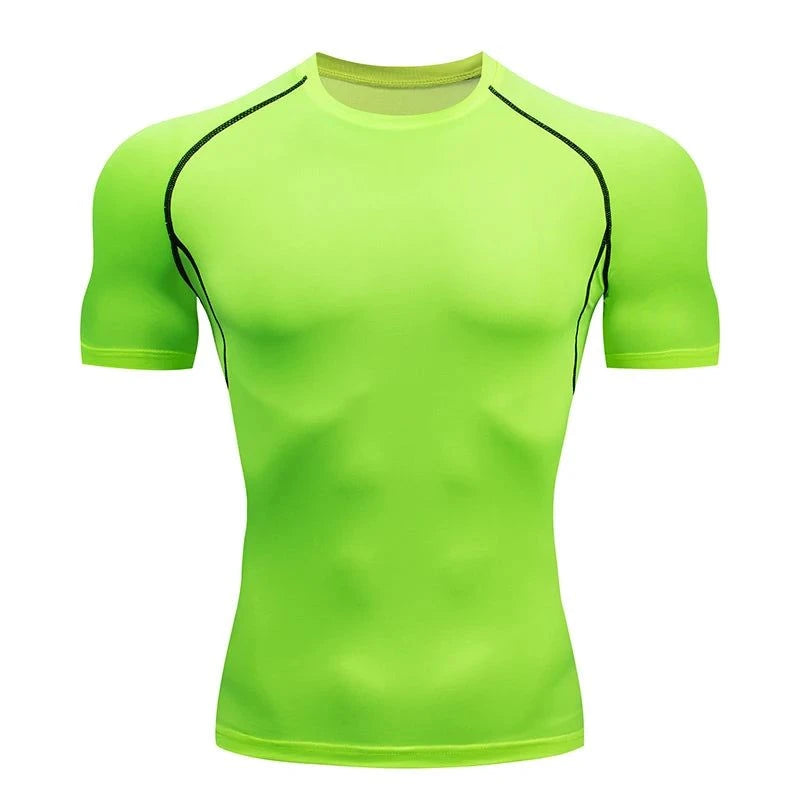 Shop All I Want Shop All I Want 🏃‍♂️ Men’s Running Compression T-Shirt – Short Sleeve, Gym Fitness, Athletic Top for Jogging & Tracksuits 🌟