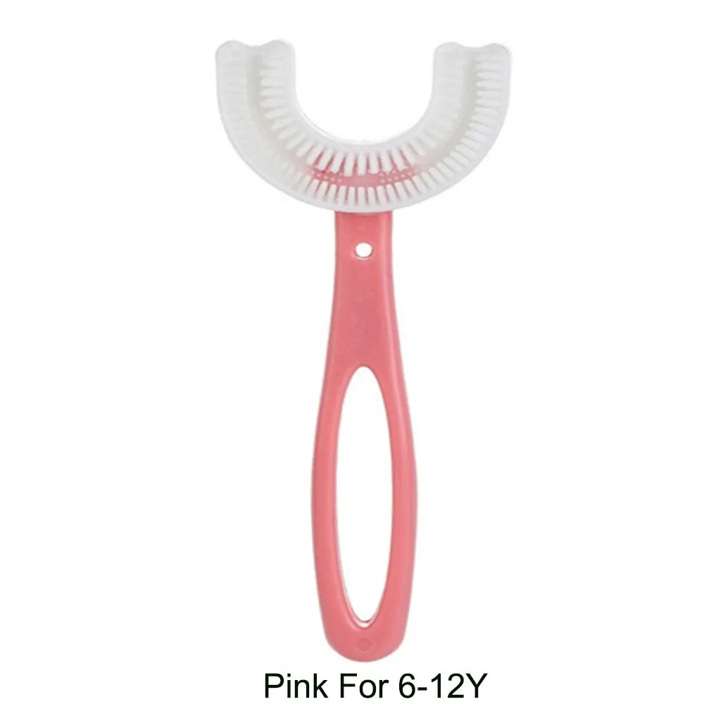 Shop All I Want Pink 6-12T SHOP ALL I WANT 360 Degree U-shaped Child Toothbrush