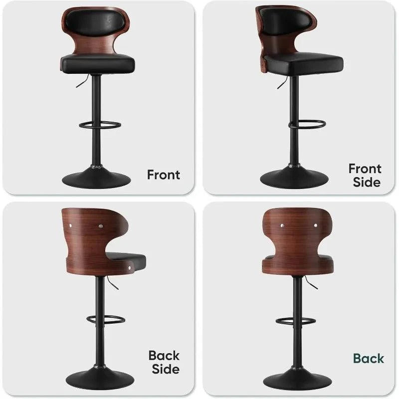 Bar Stools Set of 2, Adjustable Height 24.5-33.5IN, Bentwood Swivel wiAdd a touch of elegance and comfort to your home bar or kitchen with this stylish set of adjustable bar stools. Featuring a sleek bentwood design, each stool swivelsShop All I WantShop All I Want2, Adjustable Height 24