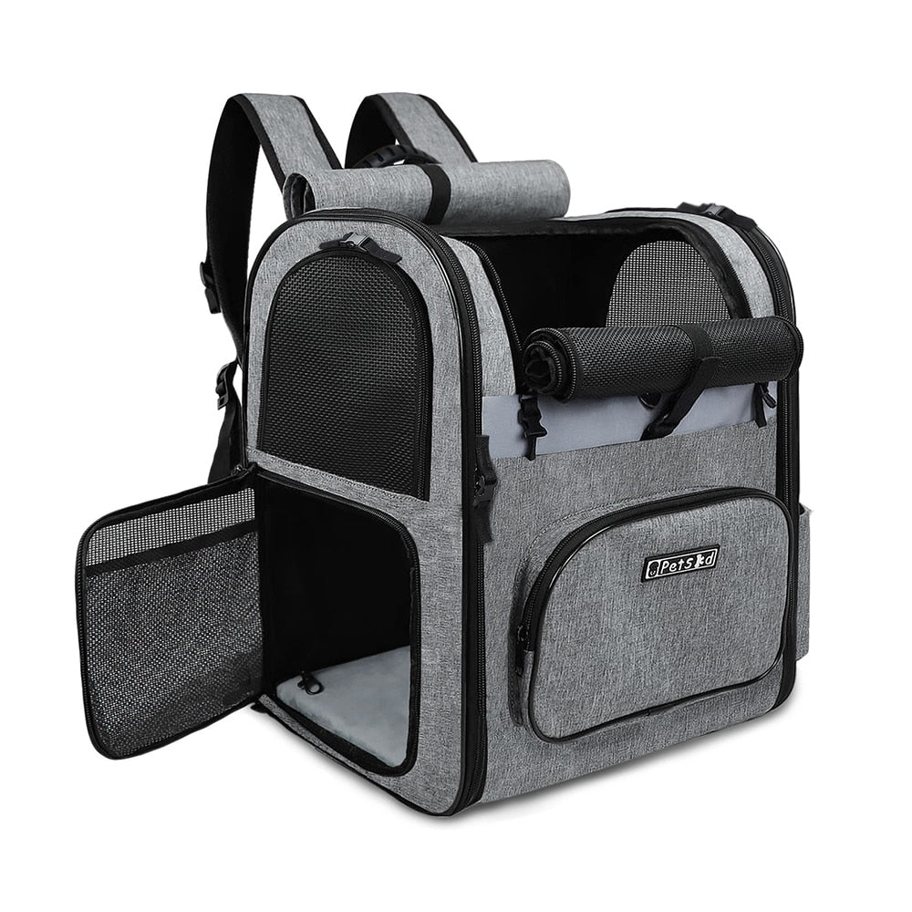 Shop All I Want Grey / China SHOP ALL I WANT Double Shoulder Dog Backpack