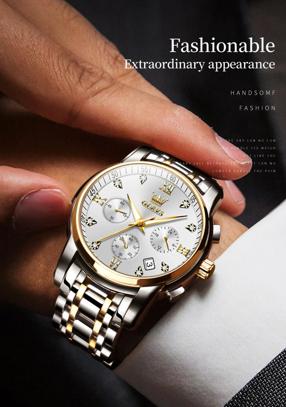 Top Brand Luxury Chronograph, Luminous Quartz Watch, Waterproof Stainless Steel Wristwatch ⌚💼