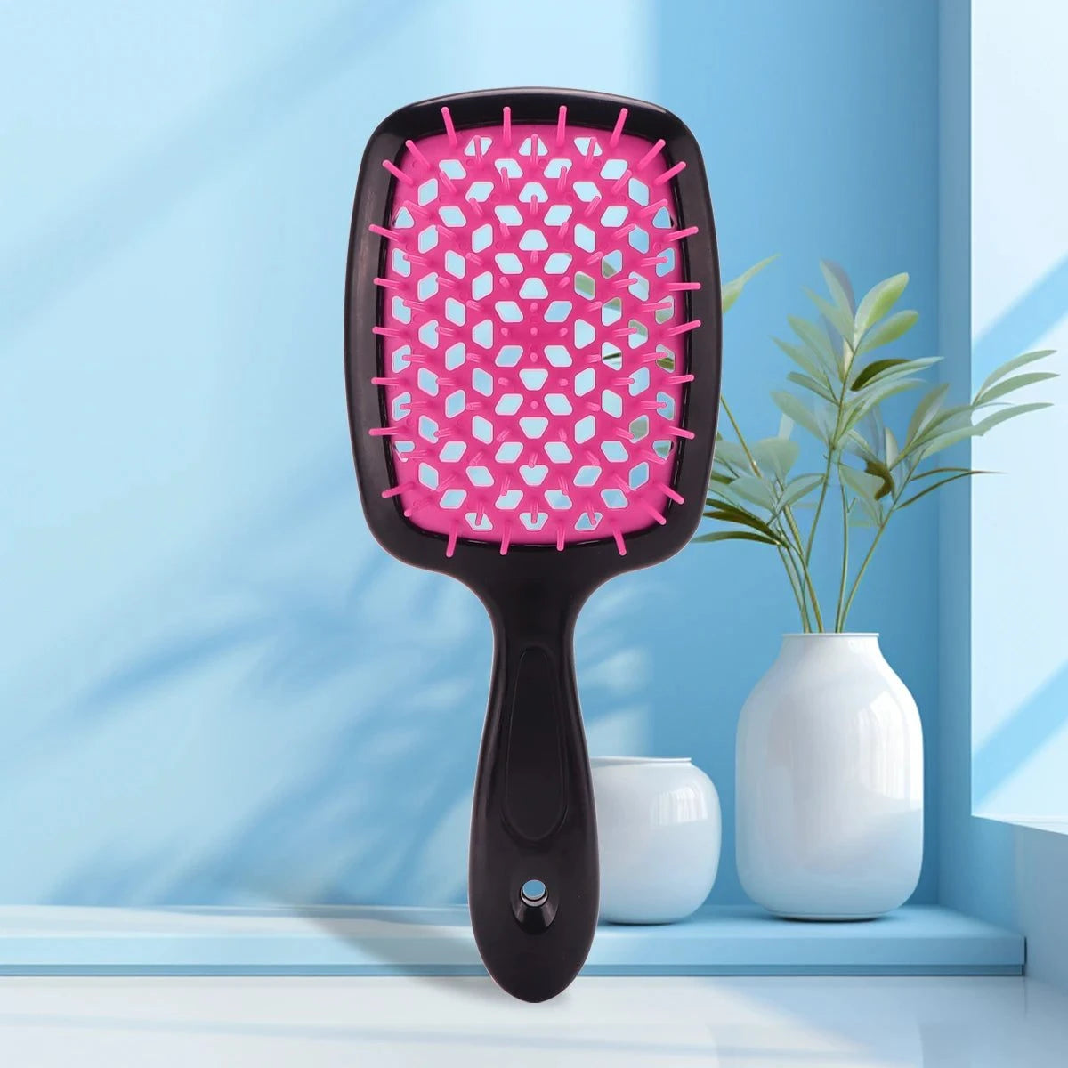 Shop All I Want Shop All I Want 💆‍♀️ Air Cushion Comb – Anti-Static, Massage Hair Brush for Wet & Curly Hair, Barber Styling Tool 🌟