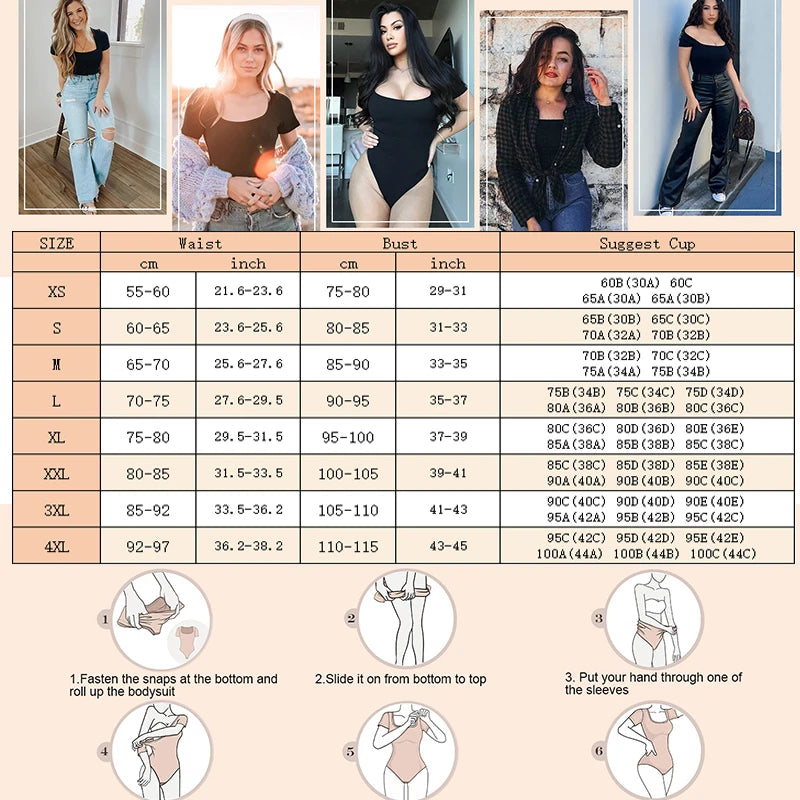 Seamless Short Sleeve Body Shaper – Open Crotch U Neck Tummy Control Shapewear for Women 💃✨