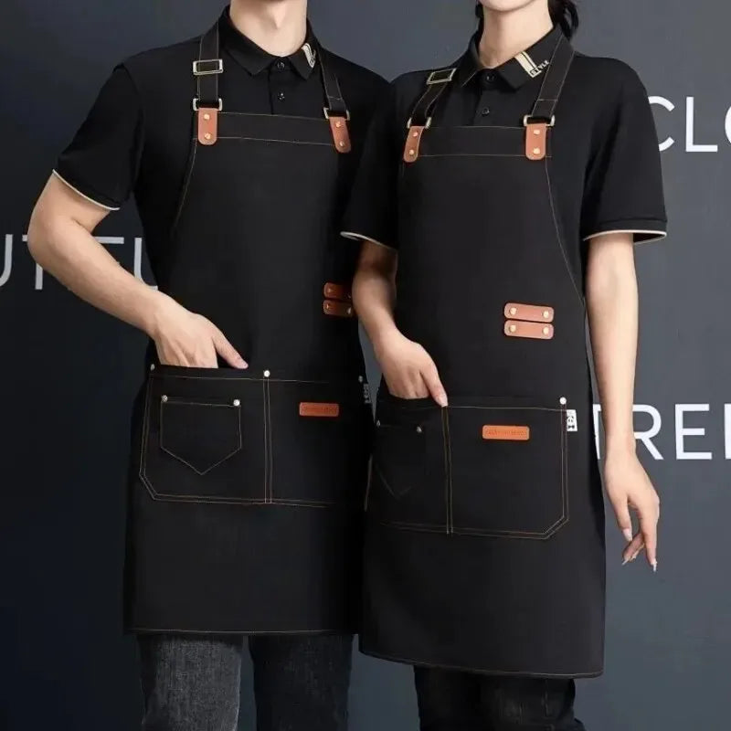 Waterproof Canvas Aprons: Stylish & Functional for Everyone! 👩‍🍳👨‍🍳