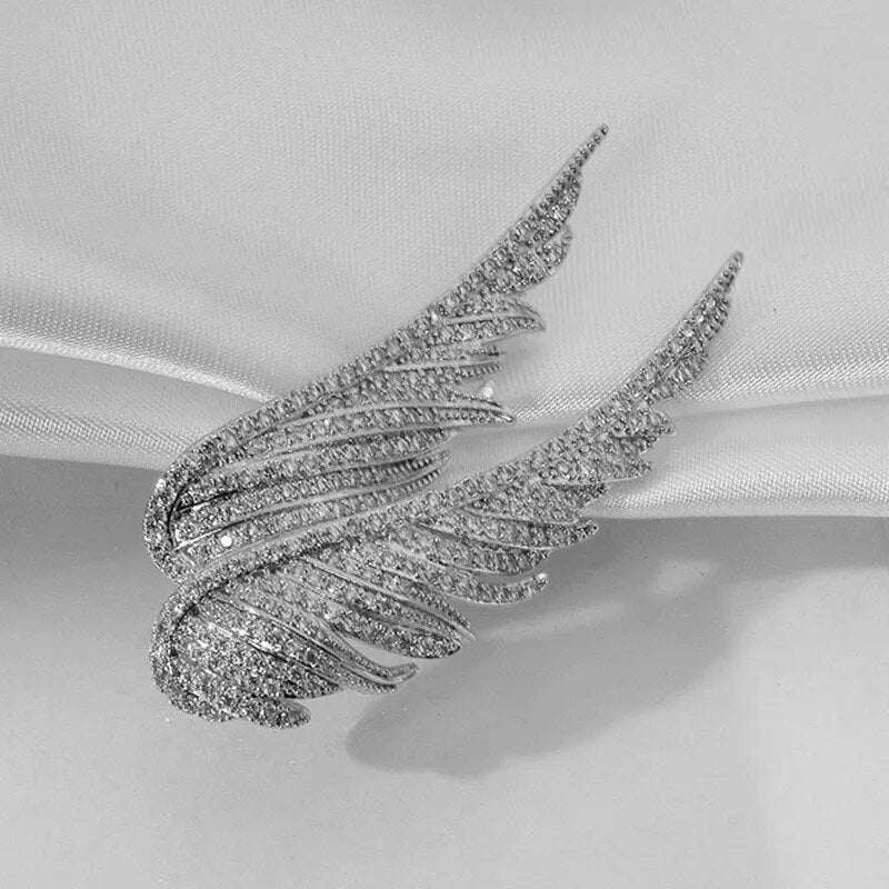 Shop All I Want Silver Wings / China / multi SHOP ALL I WANT Dazzling Rhinestone Waist Pins ✨📌