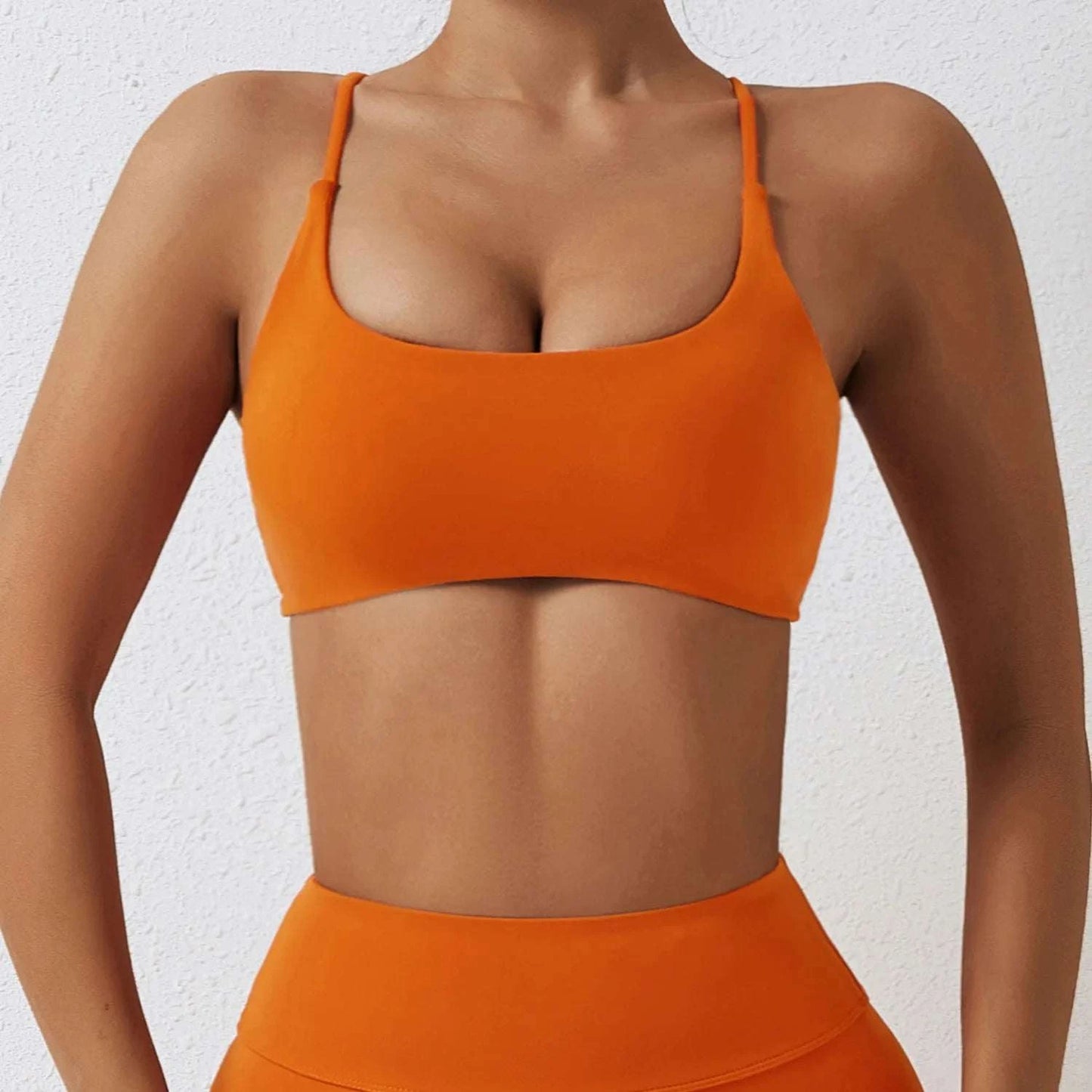 Shop All I Want Orange / S SHOP ALL I WANT Comfortable & Sexy Yoga Bra 🧘‍♀️💪 #FitnessStyle