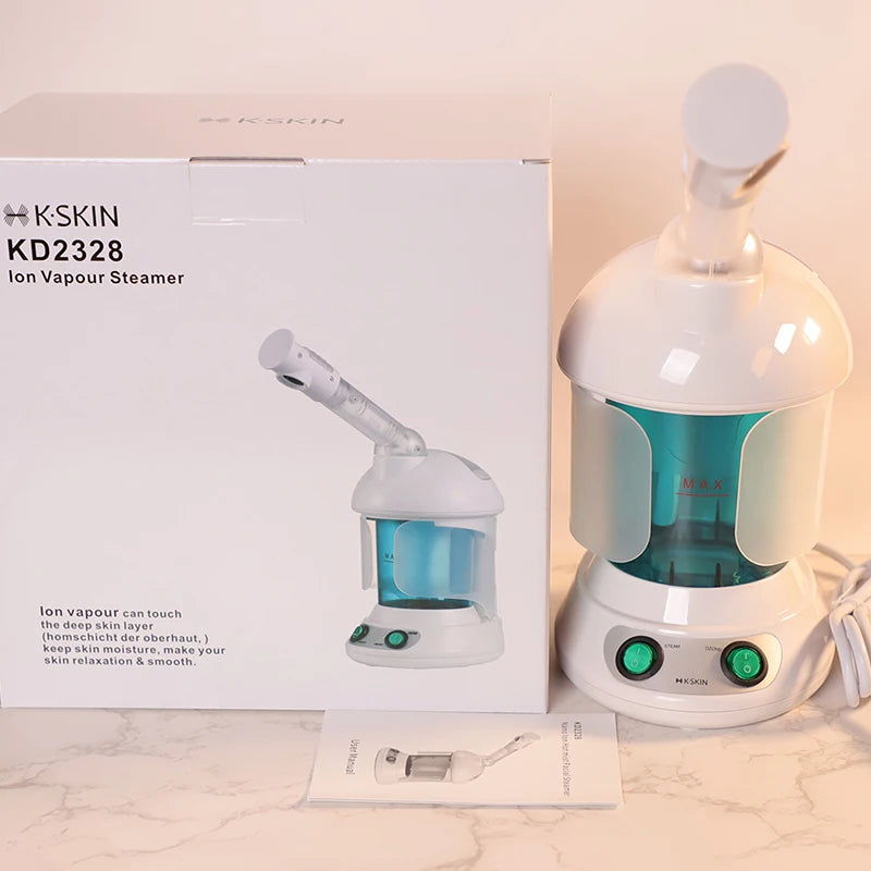 KSKIN Portable Facial Steamer – Custom Hot Sale Ionic Face Mist Spray for Professional Skincare 🌟💧