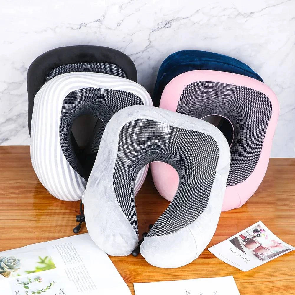 Soft Memory Foam U-Shaped Travel Neck Pillow. - Shop All I Want