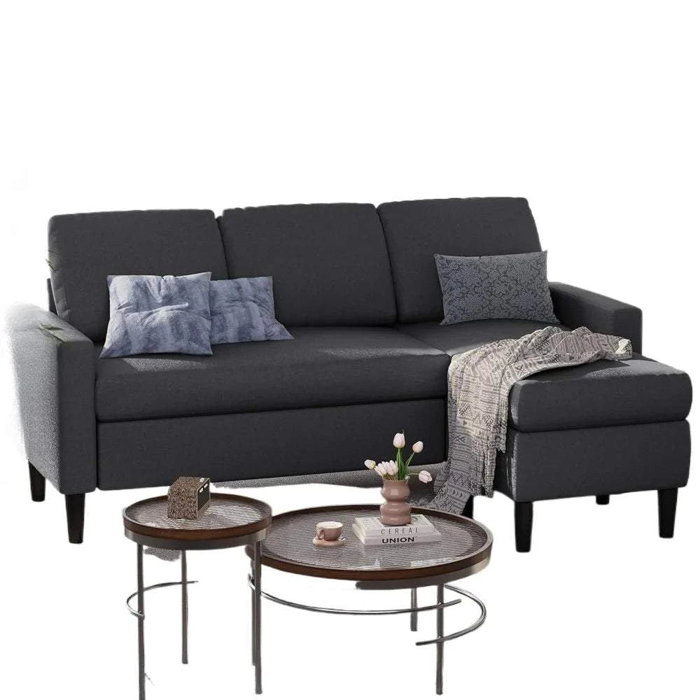 Convertible Sectional Sofa with Ottoman - L-Shaped 3-Seat Couch for LiAdd both comfort and style to your living room with this Convertible Sectional Sofa, designed for versatility. Featuring an L-shape and a removable ottoman, it proviShop All I WantShop All I WantConvertible Sectional Sofa