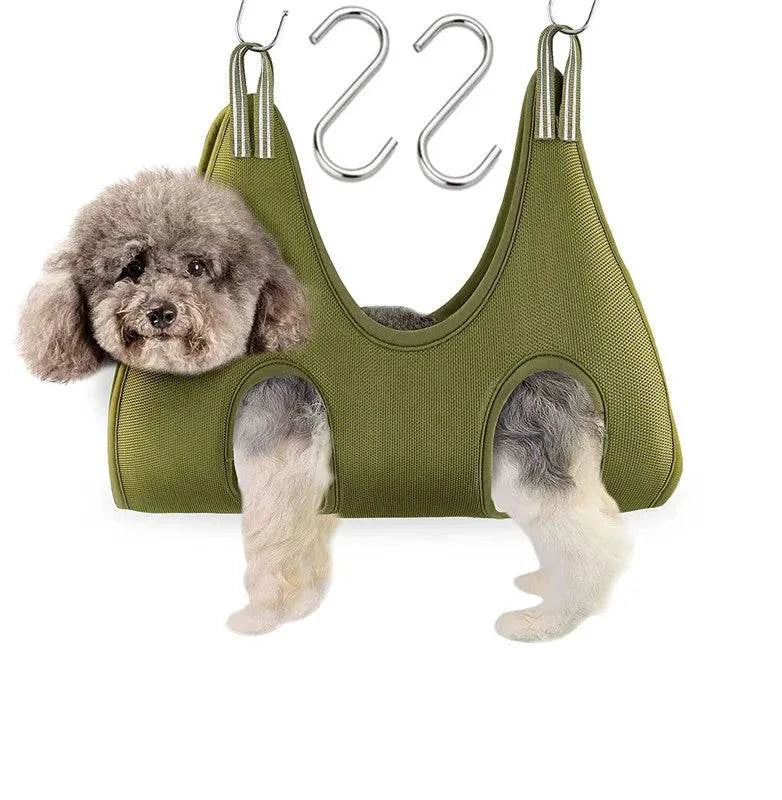 Shop All I Want green / 2.5-5KG SHOP ALL I WANT Pet Grooming Hammocks: Restraint for Beauty! 🐾🚿