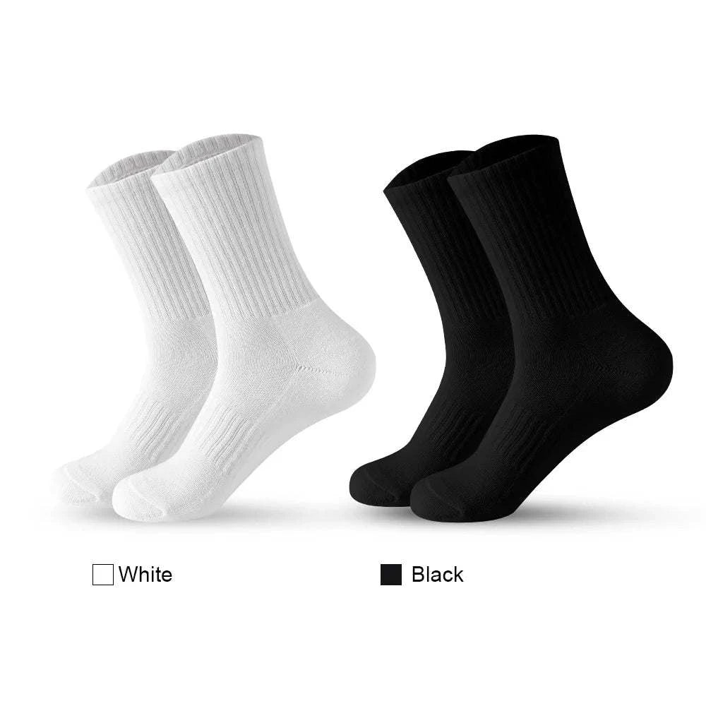 Shop All I Want SHOP ALL I WANT 🧦 5 Pairs Men’s Cotton Socks – Soft, Breathable, New Style for All Seasons, Plus Size 🌞❄️