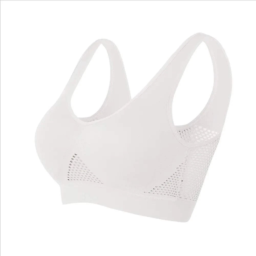 Shop All I Want White / 4XL SHOP ALL I WANT Seamless Breathable Women Sports Bra