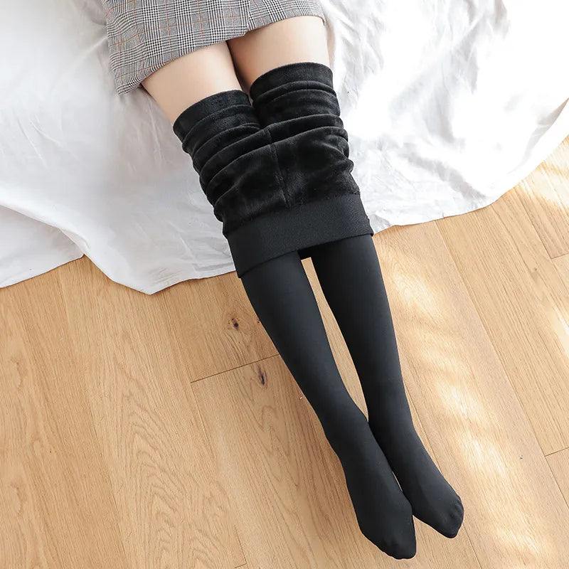 Warm High Waist Leggings Stretchy Black Leggings - Shop All I Want