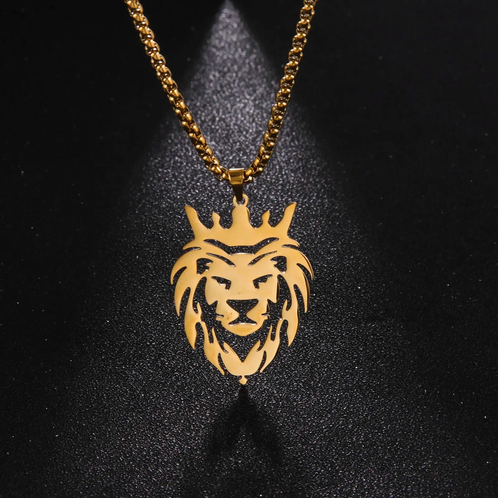 Shop All I Want SHOP ALL I WANT Inner Strength Steel Lion Necklace 🦁🌟