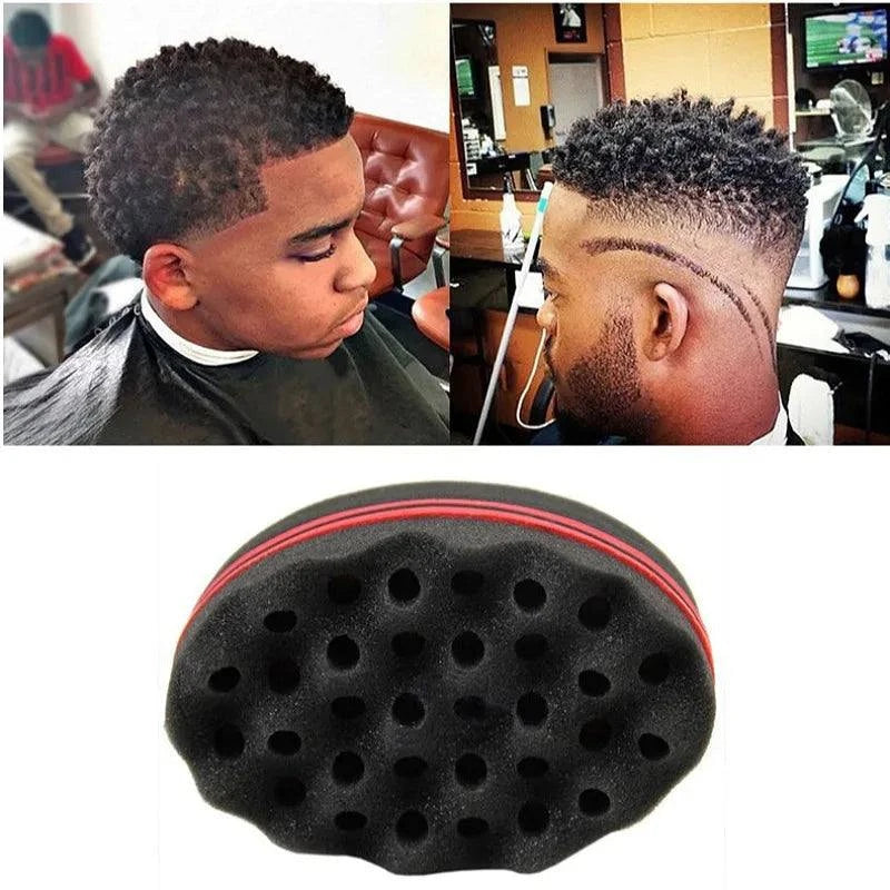 Shop All I Want Shop All I Want 💇‍♂️ Hair Brush Sponge for Dreads – Double-Sided Metal Pick, Big Holes, Breathable Perm Styling Brush 🌟