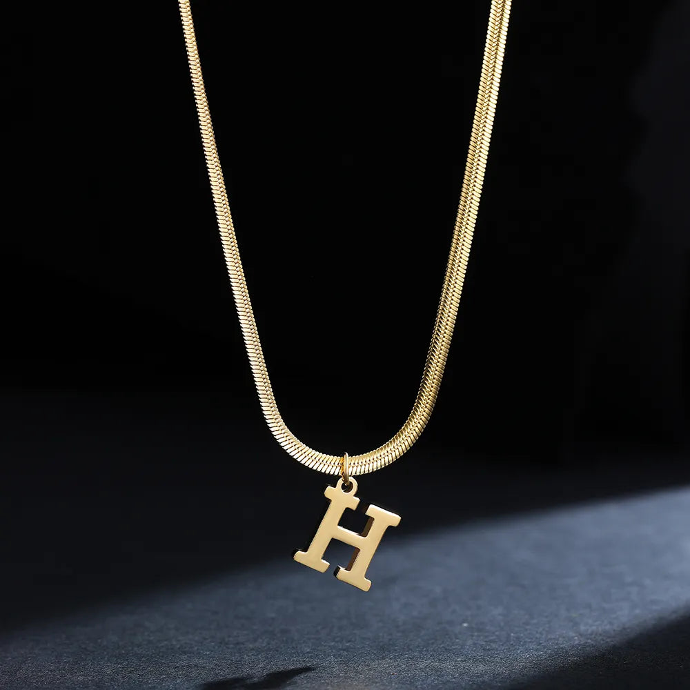 Shop All I Want SHOP ALL I WANT Gold Alphabet Necklace