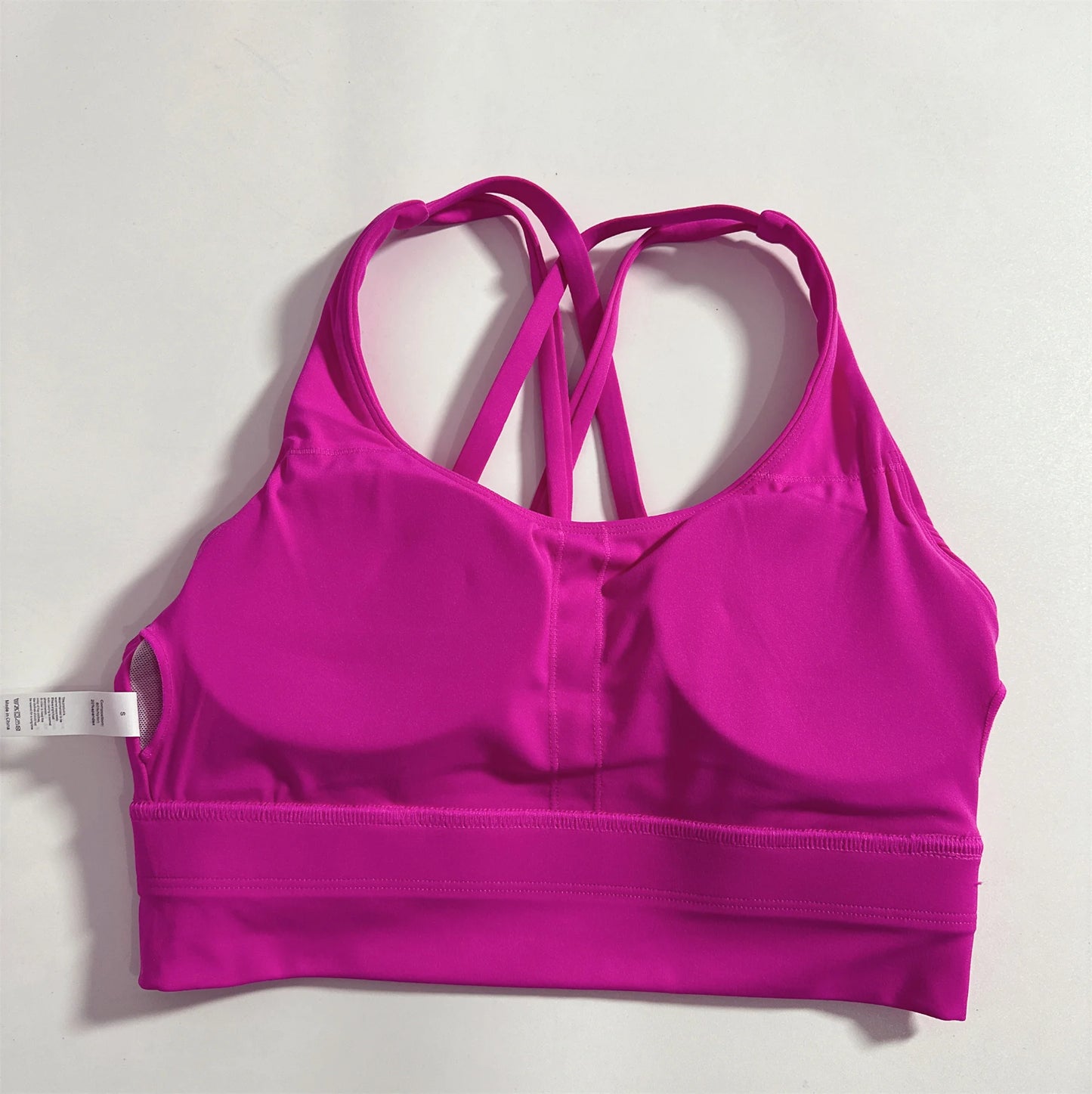 Solid Color Soft Cross Back Women’s Fitness Bra  🏋️‍♀️✨