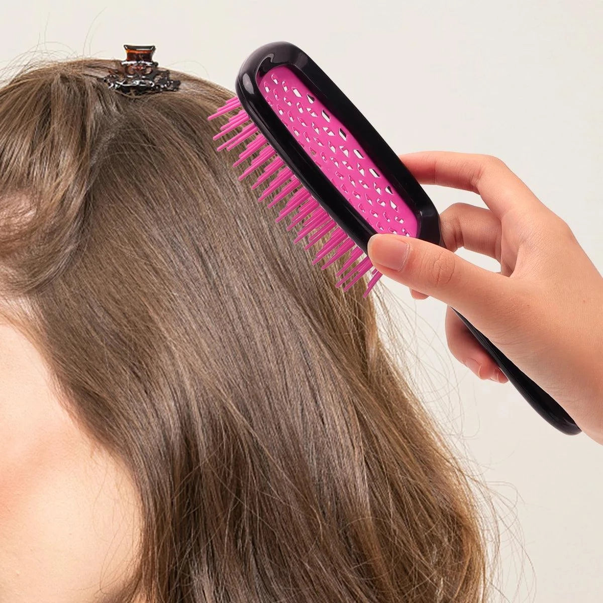 Shop All I Want Shop All I Want 💆‍♀️ Air Cushion Comb – Anti-Static, Massage Hair Brush for Wet & Curly Hair, Barber Styling Tool 🌟