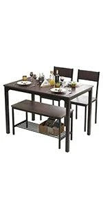 4-Piece Dining Table Set for Small Space - 43.3" Kitchen Table with ChTransform your dining area with the 4-Piece Dining Table Set for Small Space. Perfect for modern home design ideas, this compact set features a 43.3" kitchen table wShop All I WantShop All I Want4-Piece Dining Table Set