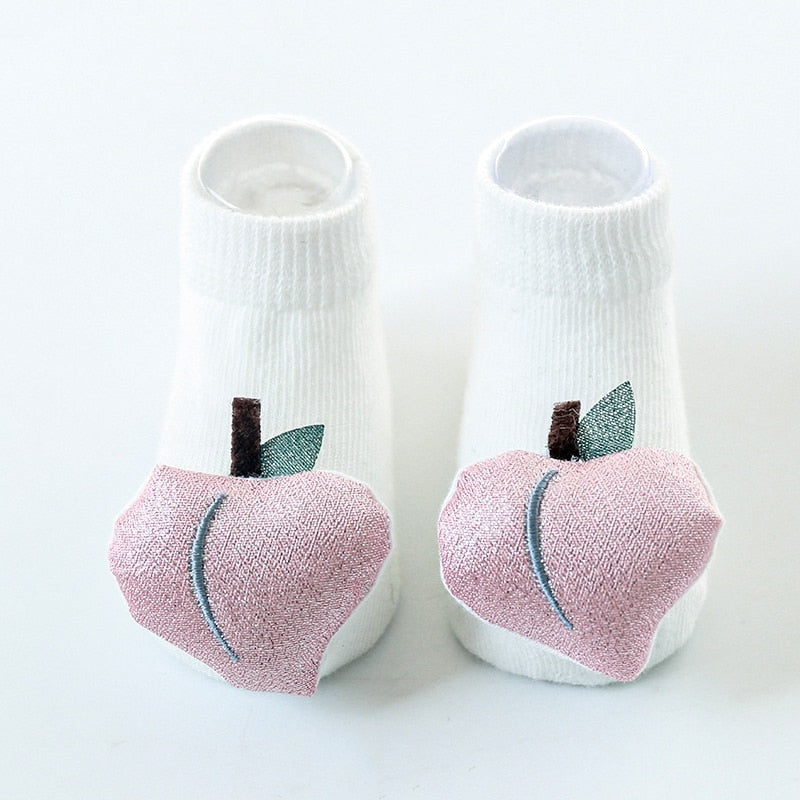 Shop All I Want Peach / XS(0-6M) SHOP ALL I WANT Baby Dino Socks 🦖