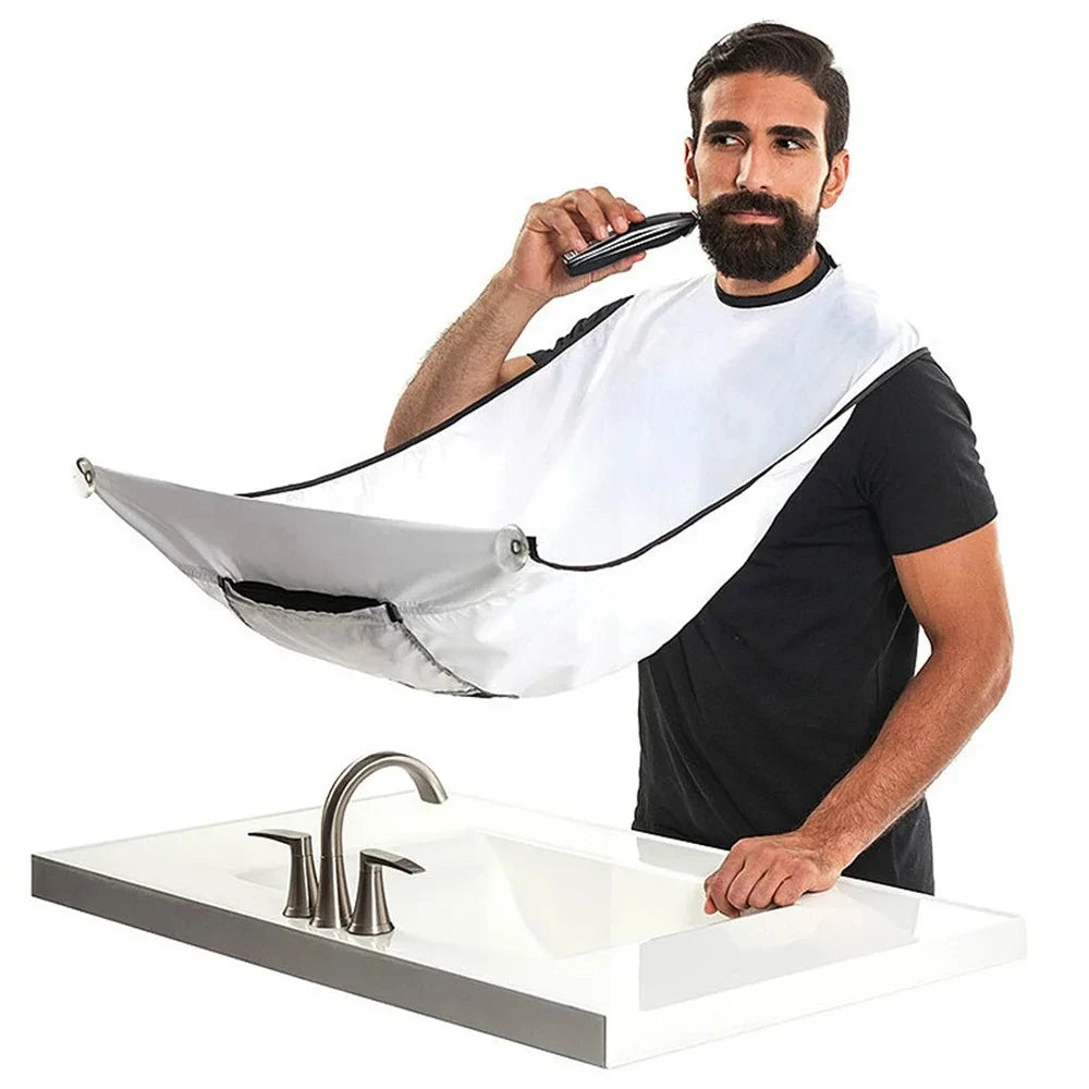 Male Shaving Apron – Beard Catcher Cape for Easy Clean-Up, Perfect Grooming Gift for Men 🧔✂️