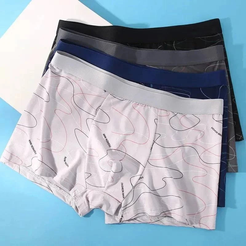 Shop All I Want SHOP ALL I WANT 🩲 8pcs Men's Boxer Shorts – Soft Milk Silk, Sexy & Breathable with Fashionable Prints 🌟