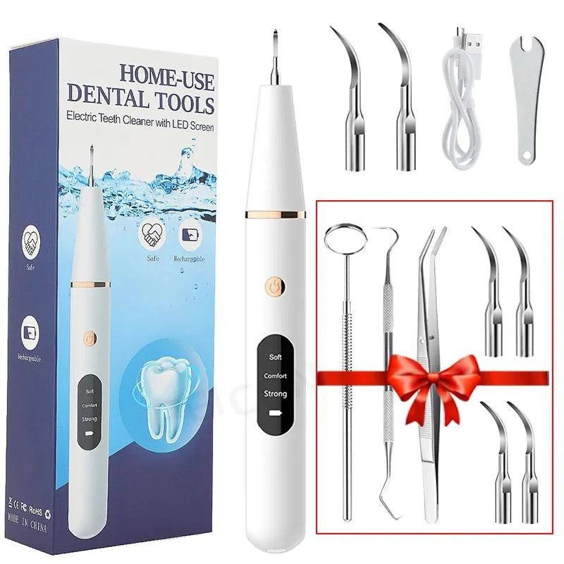 Shop All I Want White Kit add 4 tips SHOP ALL I WANT Ultrasonic Dental Calculus Remover