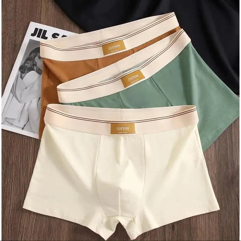 Shop All I Want SHOP ALL I WANT 🩲 3PCS Men's Cotton Boxer Shorts – Comfortable and Breathable