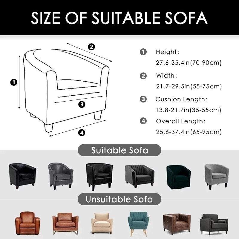 Solid Color Armchair Sofa Cover 🛋️🌟 - Shop All I Want