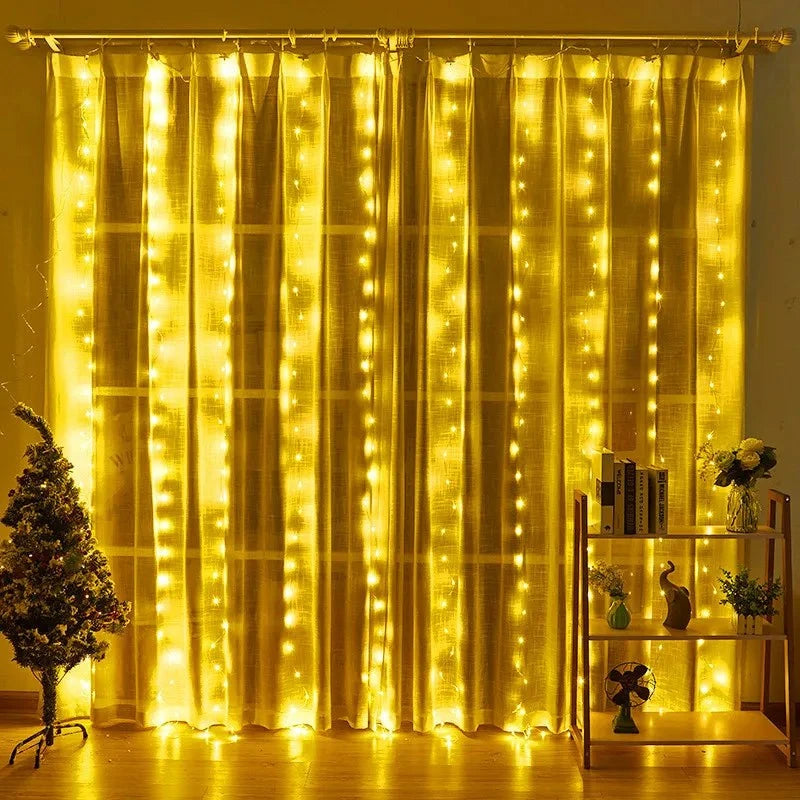 Shop All I Want Warm lights / 3X1M My Store Super Relaxing Curtain String Lights 🌟🏡