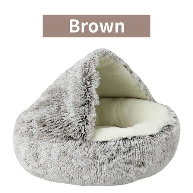 Soft Plush Round Cat or Dog Bed - Shop All I Want