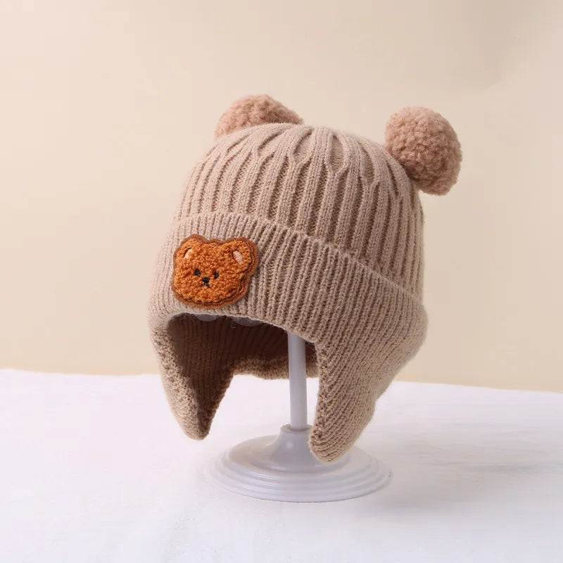 Shop All I Want Style1 B(46-52cm) SHOP ALL I WANT Cute Cartoon Bear Baby Beanie Cap 🐻👶