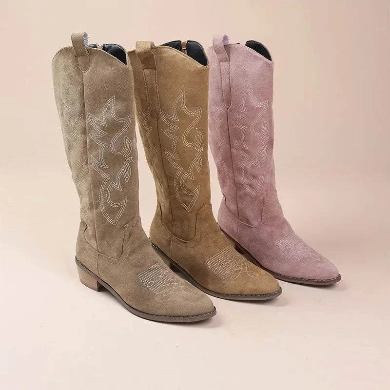 Shop All I Want SHOP ALL I WANT Western Charm Embroidered Cowboy Boots