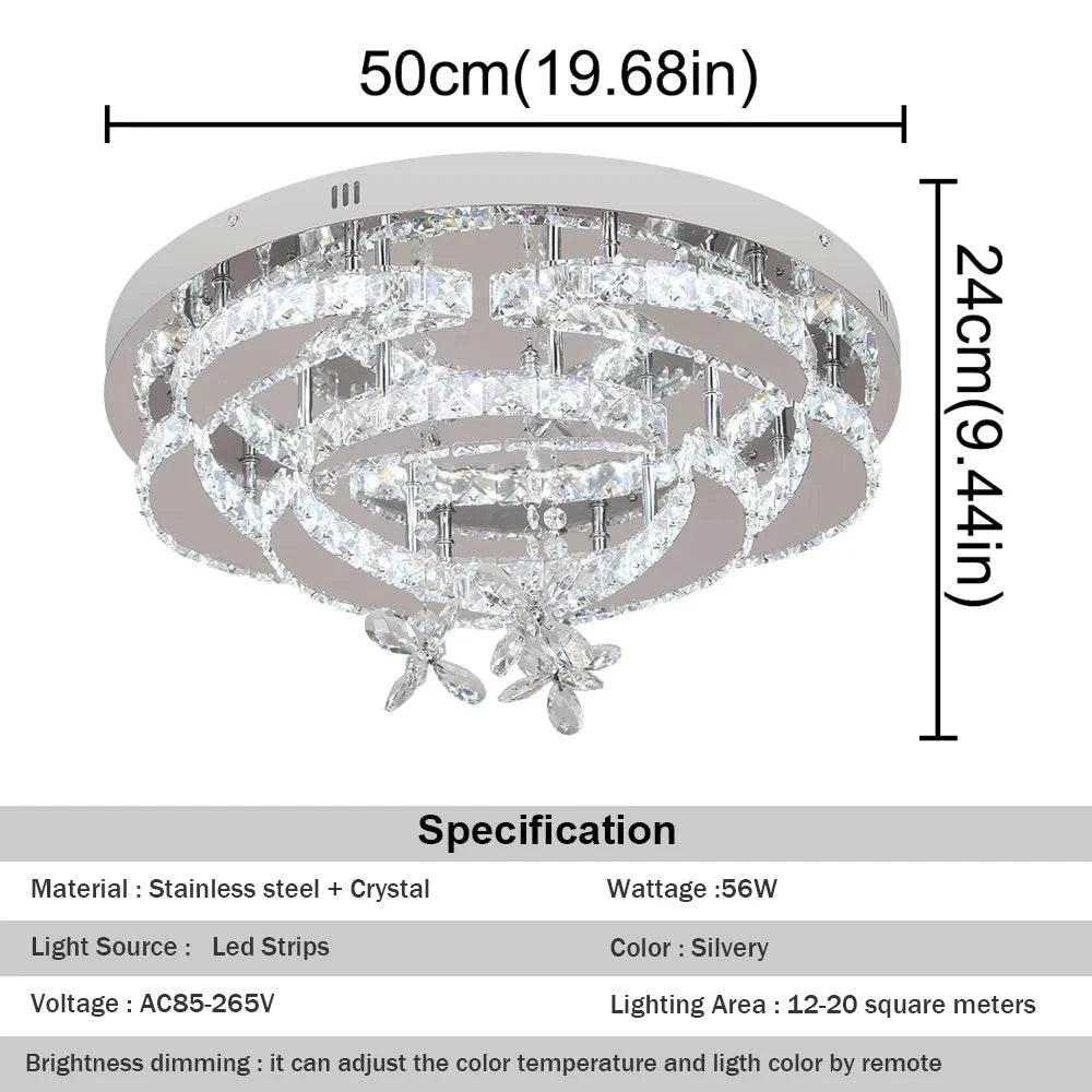 Chandelier Ceiling LampElevate your home decor with this stunning Modern Crystal LED Chandelier Ceiling Lamp. Crafted with crystal body material and a polished finish, this lamp is the perShop All I WantShop All I WantChandelier Ceiling Lamp