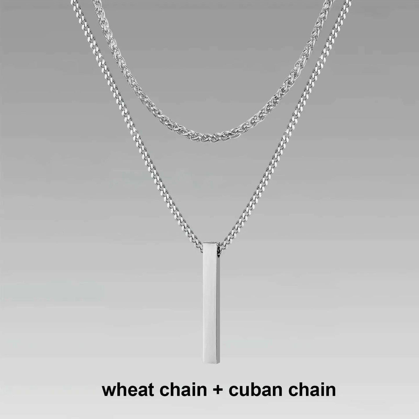 Shop All I Want NC-1271S NC-104-50S SHOP ALL I WANT Vertical Bar Necklaces