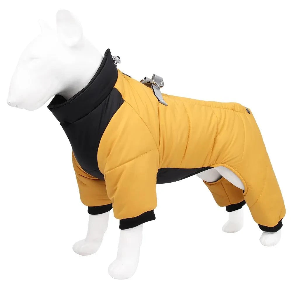 Shop All I Want Yellow / S SHOP ALL I WANT Stay Stylish and Warm: Reflective, waterproof, windproof winter jacket for French Bulldogs! 🐾❄️