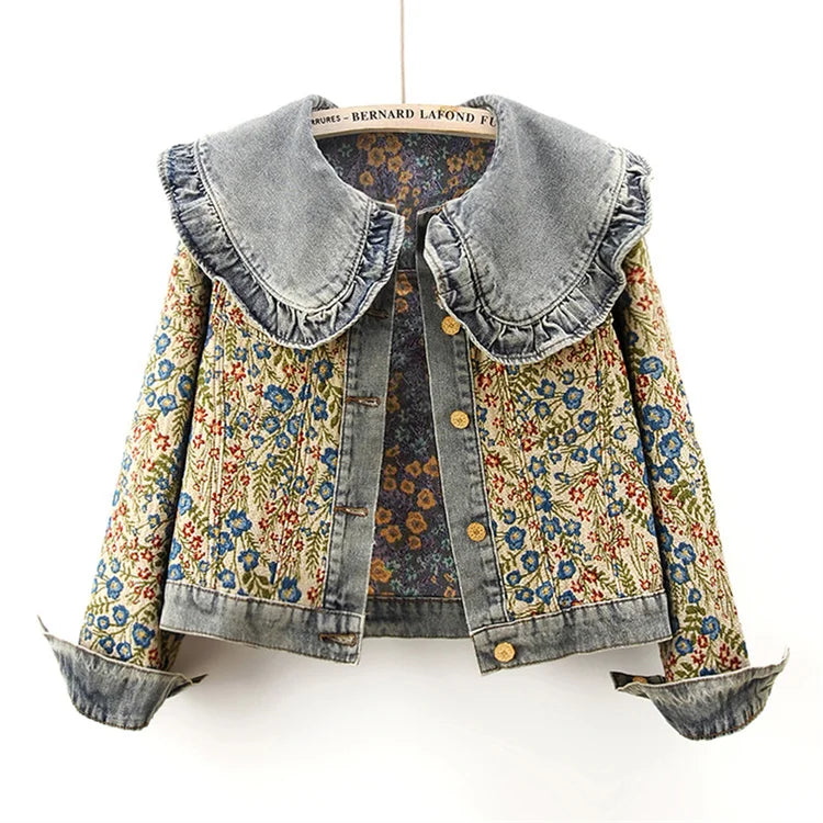 Denim Jacket for Women – Loose Short Cowboy Outerwear for Effortless Casual Style 🌼