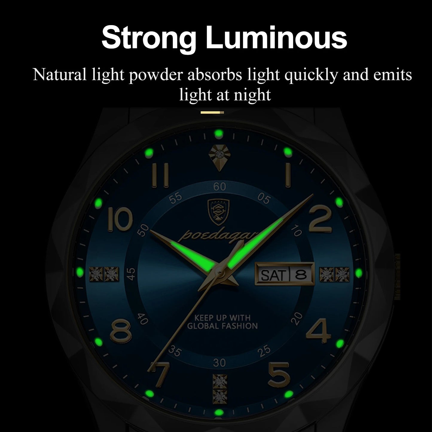 Luxury Men’s Wristwatch – Waterproof Luminous Date & Week Leather Watch for Sports, Quartz Men’s Clock ⌚🌊