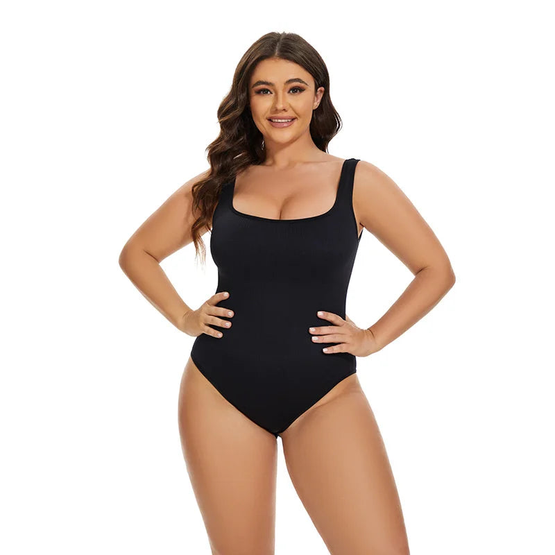 Tummy Control Jumpsuit – Light Control Open Crotch Shapewear Bodysuit 🌟✨